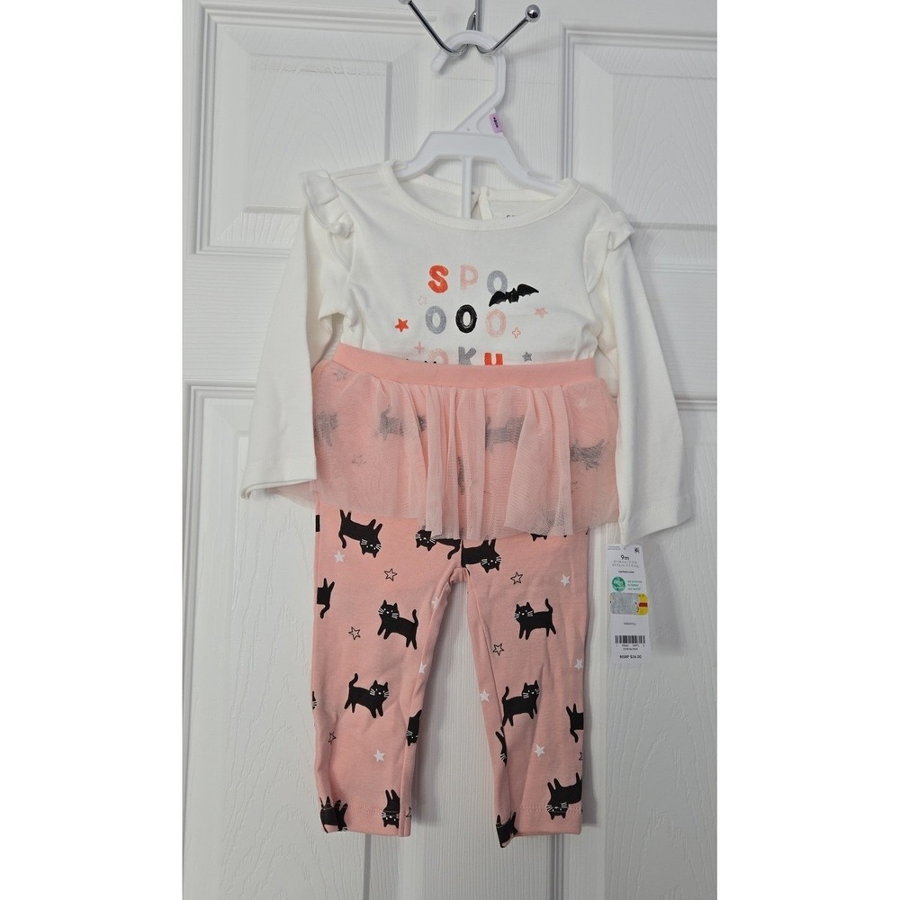 Carter's Infant Girls 2 Piece Halloween Set Size 9M
